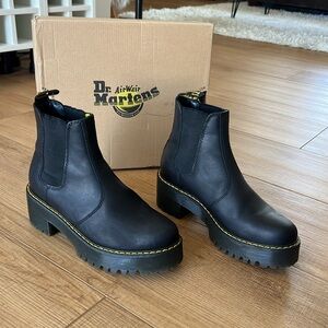 Dr. Martens Black Leather Ankle Boots